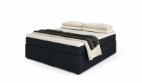 Boxspringbett Headless King marineblau
