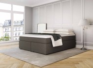 Boxspringbett Headless King braun