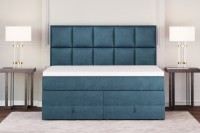 Dream Boxspringbett mit Bettkasten grau