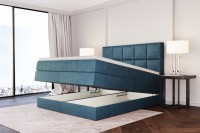 Dream Boxspringbett mit Bettkasten grau