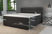 Boxspringbett King mit Bettkasten