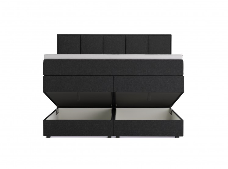 Dream Boxspringbett mit Bettkasten  Anthrazit