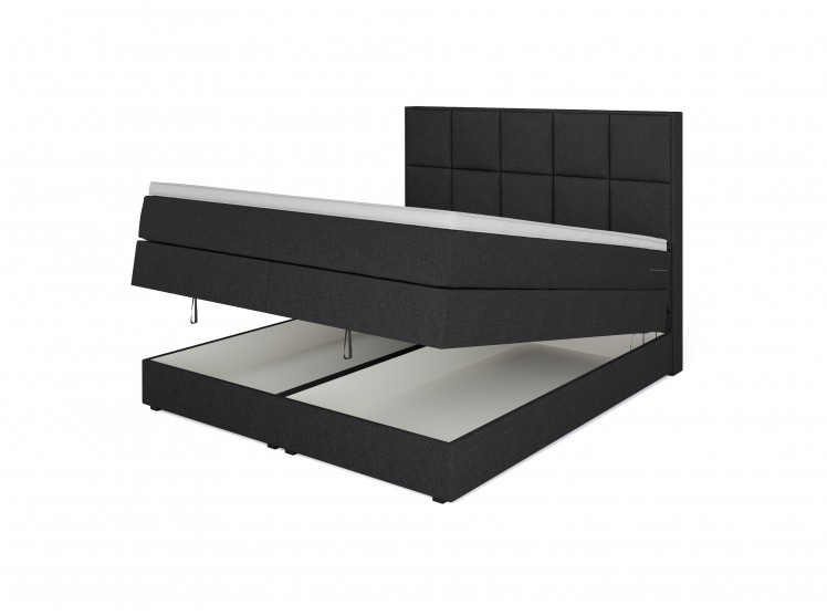 Dream Boxspringbett mit Bettkasten Anthrazit