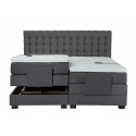 King MOTOR Boxspringbett mit TFK-Matratze und Topper in div. Größen und Farben